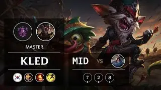 Kled Mid vs Yasuo - KR Master Patch 9.8