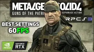 Play MGS4 on PC | MGS4 RPCS3 Best Settings For 60 FPS (2025)