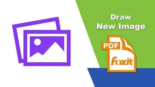 How to draw a new image in a pdf file in Foxit PDF Editor