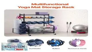 VEVOR Yoga Mat Storage Rack Powder Coated Finish Steel Yoga Mat Holder