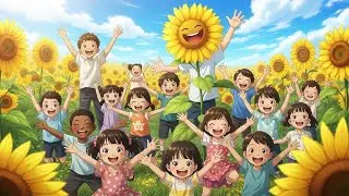 Sunflower Smile Time 🌻 | Fun Nursery Rhyme for Kids