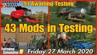 Giants forum Mods in Testing Update farming simulator 19 #fs19mods