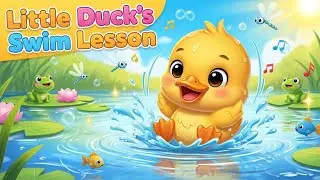 Little Duck&rsquo;s Swim Lesson Song | Fun Water Adventure & Music for Toddlers | Nursery Rhyme for Kids