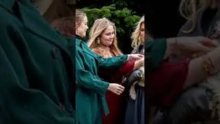 &hearts;️🧡❤️Queen Maxima Beautiful Three Daughters Princess Amelia Alexia And Arenia||Netherland
