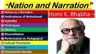 Homi K. Bhabha&rsquo;s Nation and Narration: Concepts of Hybridity, Third Space, and Cultural Identity