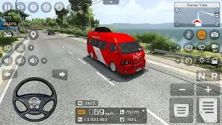 Bussid Pariwisata Minibus Toyota Hiace Day Trans ke Danau Toba | Bus Simulator Indonesia