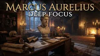 Stoic Focus Music: Marcus Aurelius Rain Ambience 🌧️ Deep Work & Study