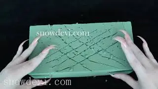 snowdevi long nails floral foam