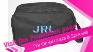 Personalized Toiletry Bag with Two Zippered Compartments