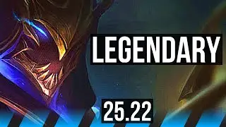 ZED vs CASSIOPEIA (MID) | Legendary, 45k DMG | NA Master | 25.22