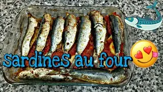Sardines au four 🐟🐟🐟 طبق سردين فالفرن