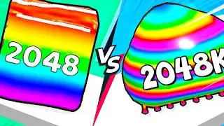 JELLY CUBES 3D vs BLOB MERGE 2048 &ndash; Epic Battle of Two Games! [Double Gameplay]