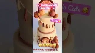 Super Adorable Boho Theme Cake #short #bohocake #viracake #cake