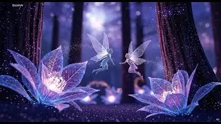 Elowyn fairy and Seraphina fairy in starlight garden (Deep sleep music)