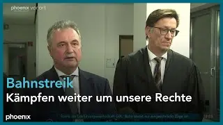 Claus Weselsky und Anja Bröker zum Bahnstreik am 10.01.24