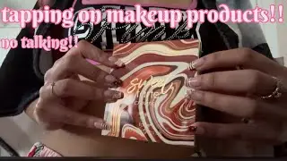tapping on makeup products!!💄🎙️💤 (no talking) | lofi-asmr
