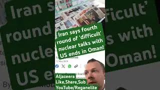 Iran says fourth round of &lsquo;difficult&rsquo; nuclear talks with US ends in Oman! #news #worldnews #iran #us
