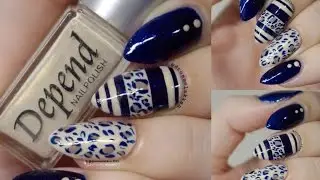 Nude Blue Leopard
