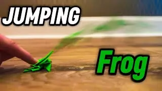 How to Make an Easy Paper Jumping Frog