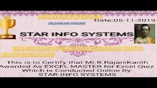 MIS INTERVIEW QUESTION-38