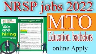 NRSP management trainee officers jobs 2022. #bankJobs2022 @Science_experiments-u9z