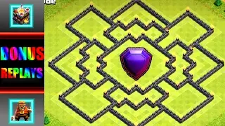 NEVER BEFORE SEEN REPLAYS of THE BEST Th11 Hybrid Base (Trophy/Farming base) - BONUS REPLAYS - Proof