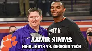Clemson's Aamir Simms Ties A Career-High Versus Georgia Tech