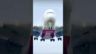 Emirates Airlines Airbus A380 😮🛫 #shorts #avaition #airlines #airport #airbusa380 #landing #emirates