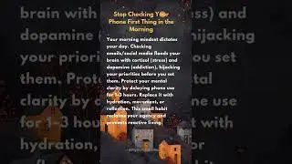 Stop Checking Your Phone First Thing In The Morning #shortsfeed #shorts #shortvideo #quotes