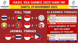 Hasil Sea Games 2025 - Indonesia vs China Taipei - Klasemen Sea Games 2025 terbaru hari ini