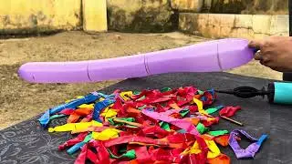 FUN EXPERIMENT! Long Rocket Balloon Tested with 1&ndash;4 Rockets 🚀😳