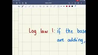 Log law 1: Adding terms