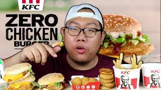 [Baru FEB 2021] KFC ZERO CHICKEN BURGER | Mukbang Malaysia