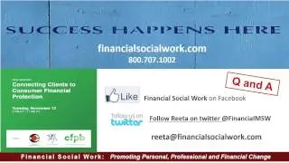 Connecting Clients to Consumer Financial Protection