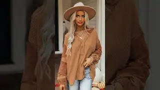 WCheeky-X Australian Fashion Brand Waffle Knit Henley Top #cheekyx #womenstops #aussiestyle #fashion