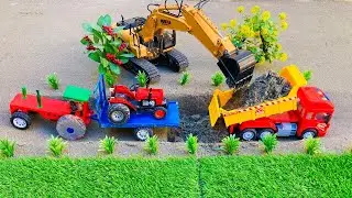 diy tractor making mini road contruction science project |  construction machinery |  @shobifarming