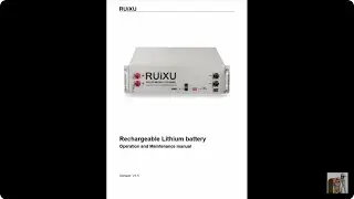 RUIXU RXLFP48100 Server Rack Battery (((((OWNER'S MANUAL)))))