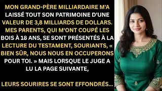 Mon grand-père milliardaire m’a laissé tout son héritage de 3,8 milliards de dollars en secret