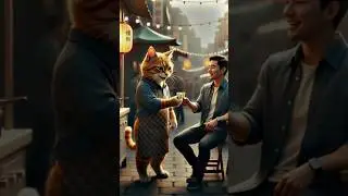 Cat make Fried Fish | The Cat #shorts #cat #whitecat