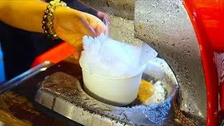 Shaved Snow Ice Dessert - Thailand Street Food