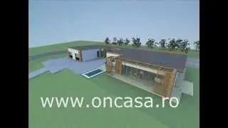 Proiecte case moderne, Modele case moderne, Planuri case moderne, Vile moderne, Proiect Casa A02