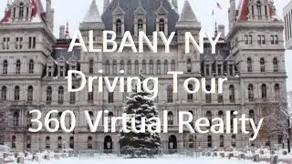 Driving Tour of Albany, NY - VR 360 - Insta360 One X2 (5.7K)