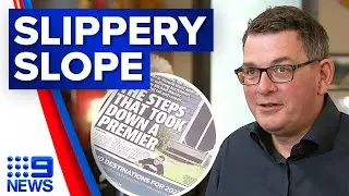 Premier Dan Andrews laughs off injury conspiracy theories | 9 News Australia