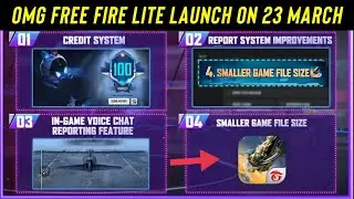 Free Fire LITE Launch 23 March 2022 ? | 23 March Mega Update Free Fire | Maintenance Day Free Fire