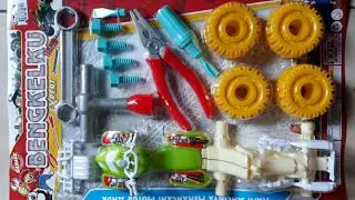 MAINAN ANAK -MERAKIT MOTOR ATV OUTBOUND,UNBOXING MAINAN BARU