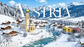 Зима в Австрии 4K ❄️ Заснеженные Альпы, сказочные деревни и альпийское спокойствие