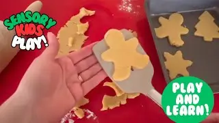 Learn to Bake and Decorate Cookies!  Holiday Sensory Play For Kids and Toddlers