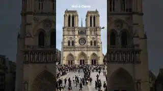 France ka Most Famous Church 🇫🇷 | Notre-Dame #church #travel #viral #shorts