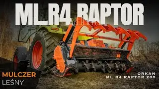 ORKAN ML.R4 Raptor 200 cm &ndash; wgłębny mulczer leśny w pracy | CLAAS ARES 697 ATZ