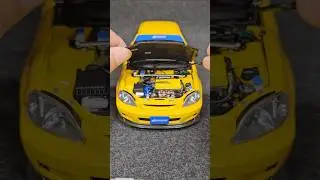 1/18 Motorhelix Honda Civic Type-R EK9 SPOON Yellow. Limited Edition 699pcs #diecast #ek9 #Honda
